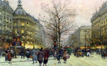 Landscapes Painting - Paris scenes 01 Eugene Galien